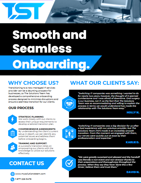 TST Onboarding Flyer