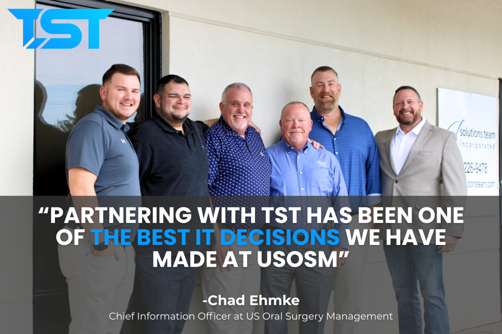 A photo of TST and USOSM team members from their visit to our Jackson, Mississippi office.